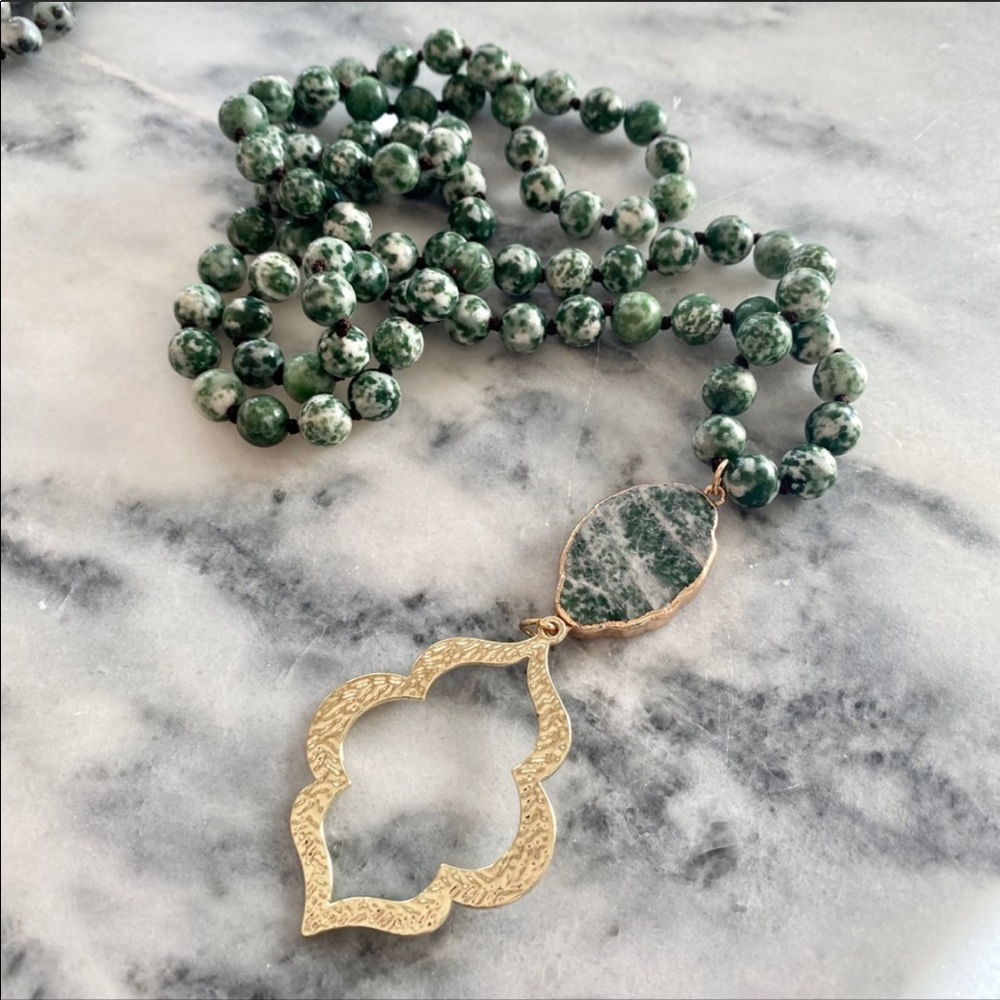 Boho Natural Stone Necklace